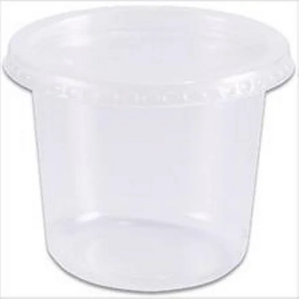 KIT POTE/TAMPA PP REDONDO 350 ML - 24 UN - DANUBIO