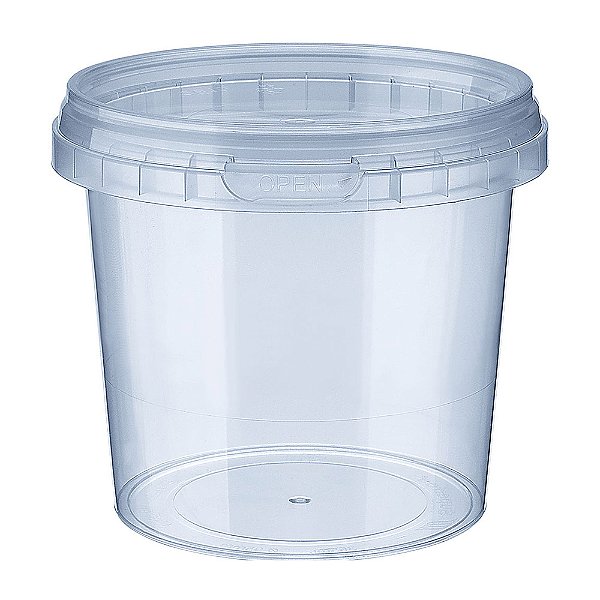 KIT POTE/TAMPA REDONDO 1000ML 24 UN - DANÚBIO