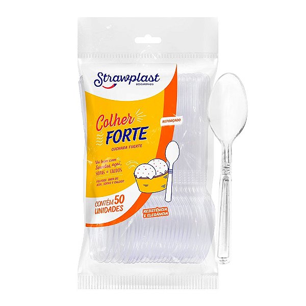 COLHER FORTE CRISTAL C/50