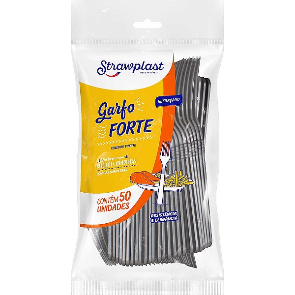 GARFO FORTE PRATA C/50 UNIDADES