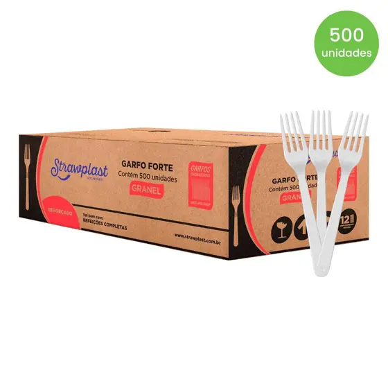 GARFO FORTE BRANCO GRANEL C/500 UND
