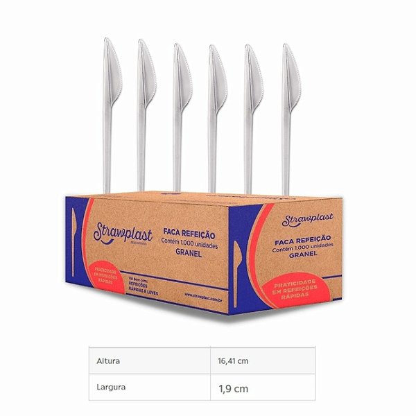 FACA LEVE REFEICAO CRISTAL GRANEL C/1000