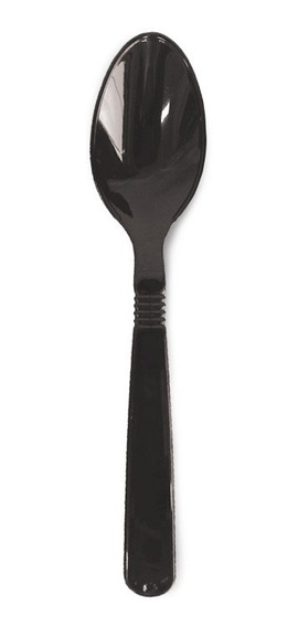 COLHER FORTE PRETA C/50