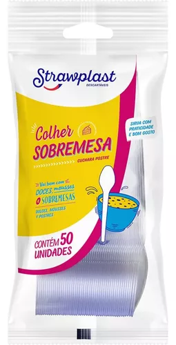 COLHER CRISTAL LINHA FESTA C/50 UND