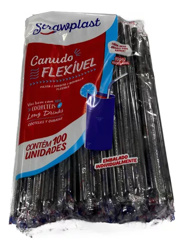 CANUDO PRETO 6MM FLEXIVEL SACHE C/100 UND