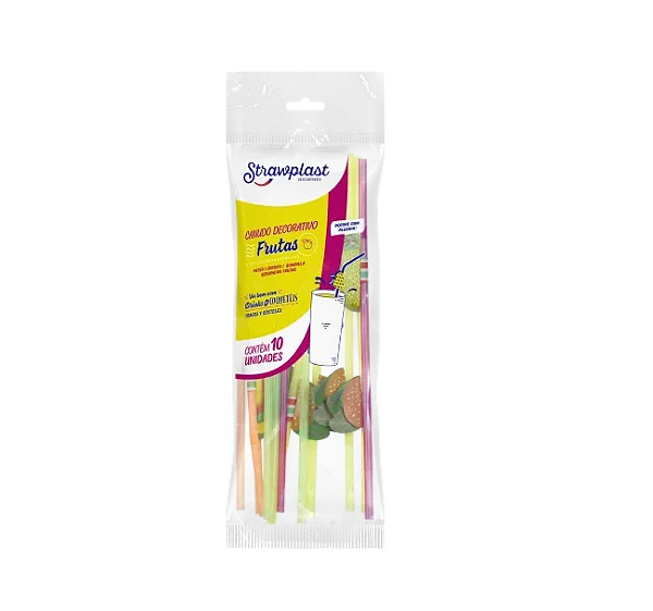 CANUDO 6MM FRUTAS FLEX 6MM C/10 UND