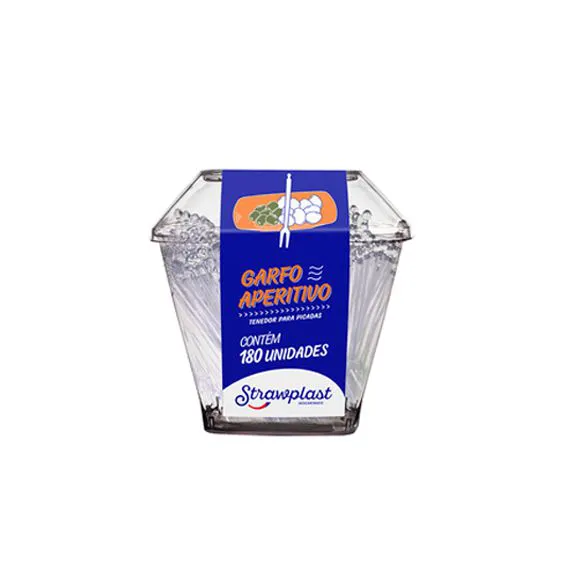 GARFO APERITIVO CRISTAL COM 180 UNIDADES