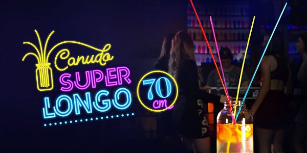 CANUDO SUPER LONGO 70CM MISTO C/20 UN