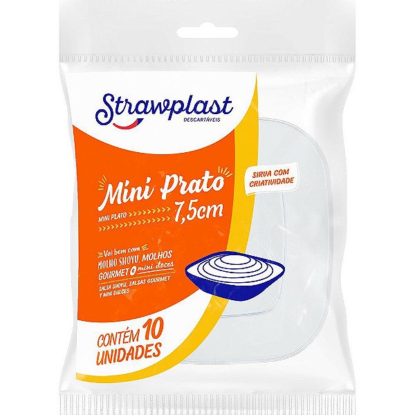 MINI PRATO CRISTAL C/10