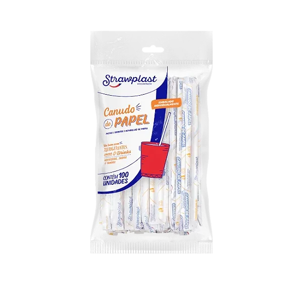 CANUDO PAPEL BRANCO SACHE 6MM C/100