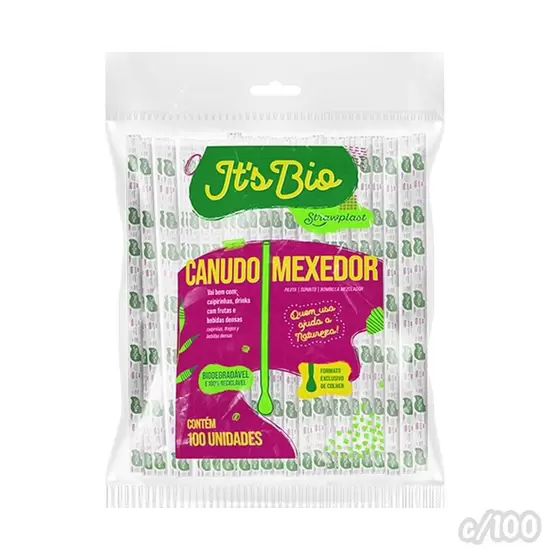 CANUDO ITS BIO MEXEDOR SACHE PAPEL C/100 UND 6MM