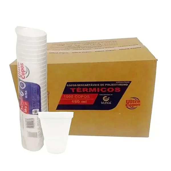 COPO TERMICO ISOPOR 180ML C/25 UNIDADES