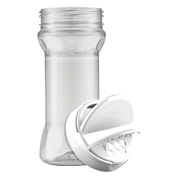 Porta Tempero 285 ml Flip Top Branco