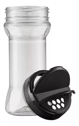 Porta Tempero 285 ml Flip Top Preto