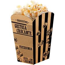 Pipoqueira Frases Kraft c/50