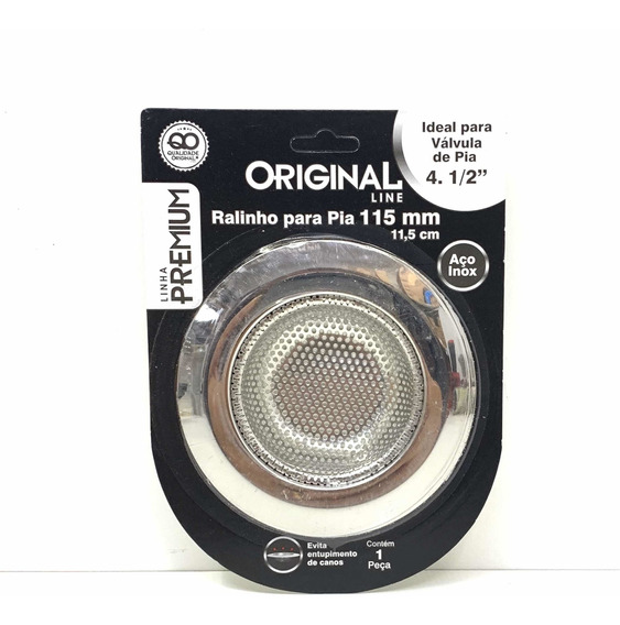 RALINHO PARA PIA 11,5MM INOX PREMIUM