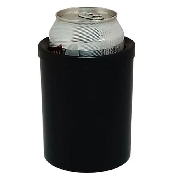 PORTA LATA 350ML PLASTICO PRETA 1UN