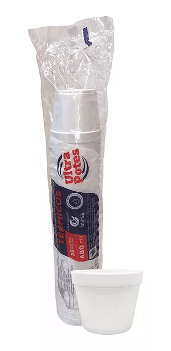 POTE TERMICO ISOPOR 480ML C/25