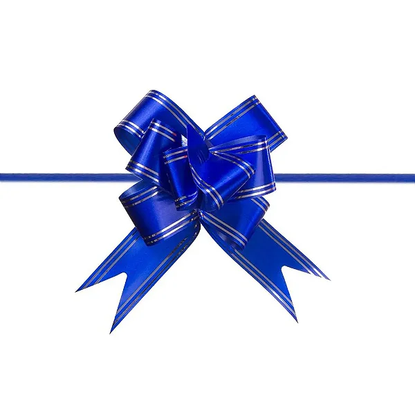 LACO 85X5 AZUL ESCURO COM LISTRA PRATA C/10 UND