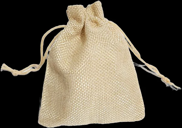 Saco fibra linho claro 10cmx12cm c/10