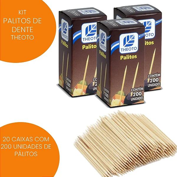 PALITO DENTAL CX C/200 UNIDADES