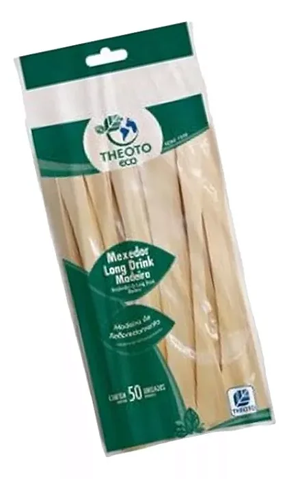 MEXEDOR LONG DRINK MADEIRA PACOTE C/50 UND