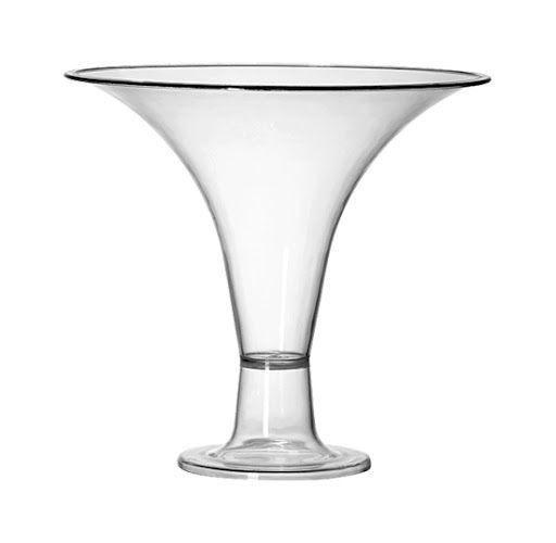 TACA DECORATIVA ACRILICA TRANSP 1,2LT