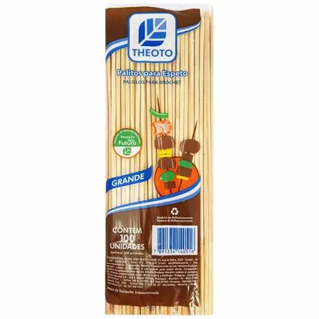 PALITO CHURRASCO 25CM C/100