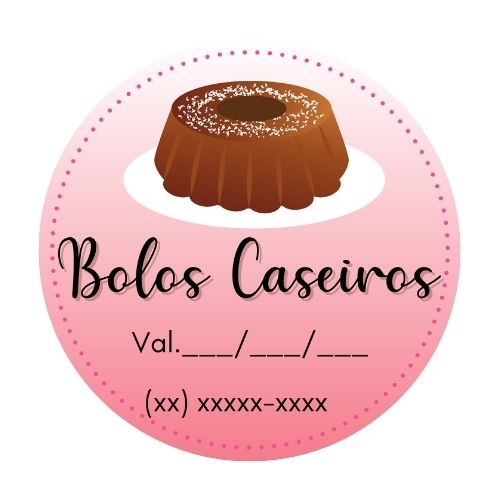 ETIQ. COMEMORATIVA B-8 PCT C/60 UND BOLO CASEIRO