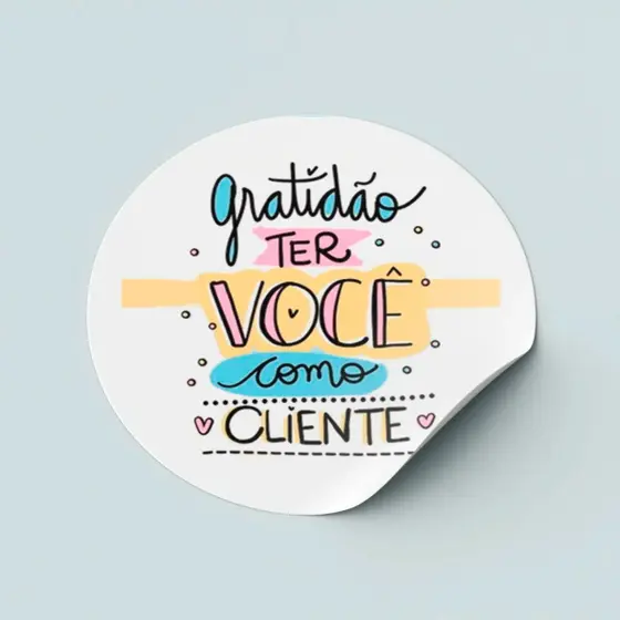 ETIQUETA COMEMORATIVA H-15 PCT 100 UN GRATIDAO CLIENTE