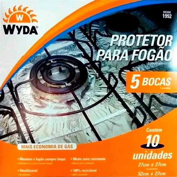 PROTETOR PARA FOGAO 5 BOCAS 27X27 c/10