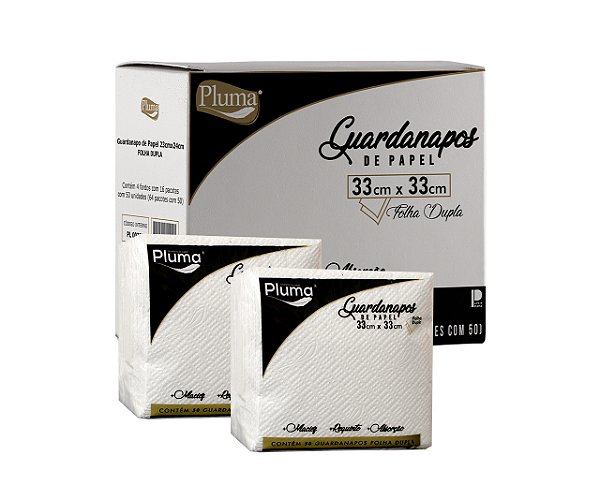 GUARDANAPO 30X33 FOLHA DUPLA C/50