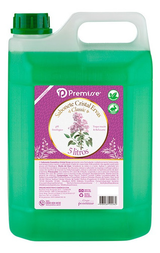 SABONETE PREMISSE CRISTAL ERVAS 5LT