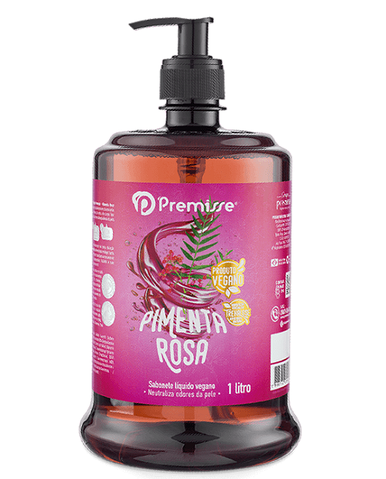 SABONETE VEGANO PIMENTA ROSA 1 LITRO