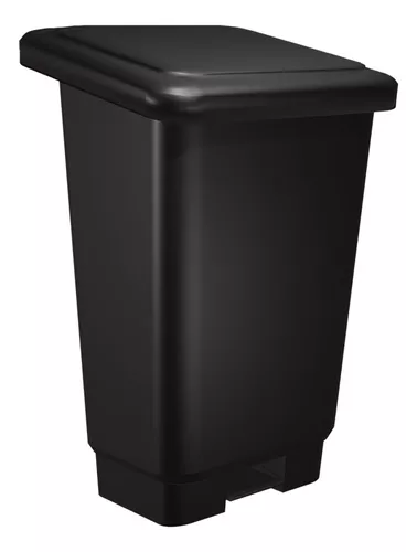 LIXEIRA RETANGULAR 50 LITROS PRETA