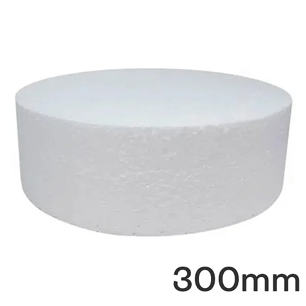 BASE ISOPOR BOLO FALSO 300MM REDONDO