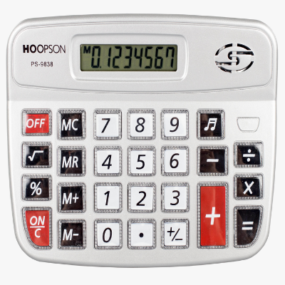 CALCULADORA HOOPSON MESA PS9838 8 DIGITOS