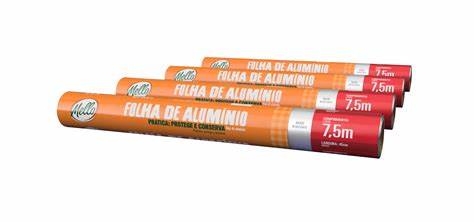 PAPEL ALUMINIO ROLO 45CM X 7,5MT MELLO