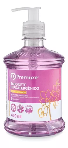 SABONETE HIPOALERGENICO ORQUÍDEA 450 ML PREMISSE C/ UNIDADE