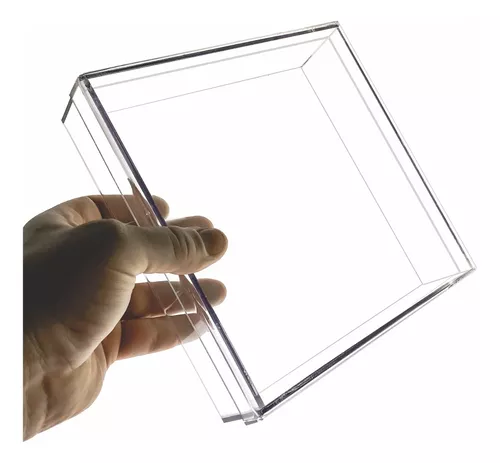 CAIXA ACRÍLICA 25X25X7,5CM TRANSPARENTE UNIDADE