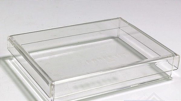 CAIXA ACRILICA 25X25X7,5CM TRANSPARENTE UNIDADE