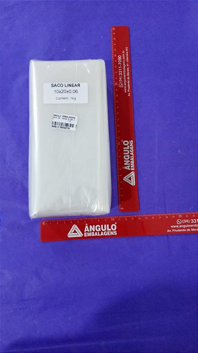 SACO BD 10X20 0,06 KG PC C/ 1KG APROX 830 UNIDADES