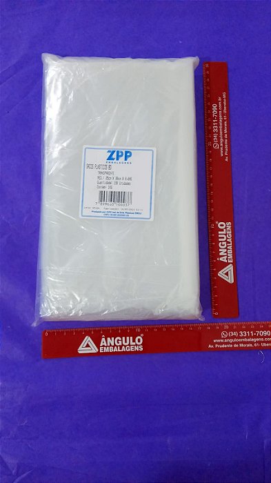 SACO PLASTICO 25X35X006 POLIETILENO PEBD