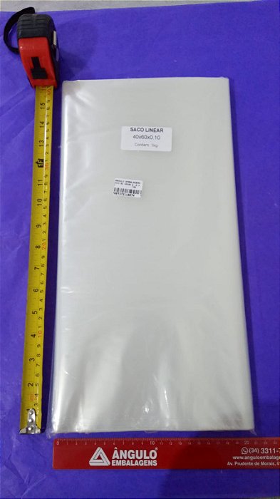 SACO BD 40X60 0,10 PCT 1KG APROX 40 UNIDADES