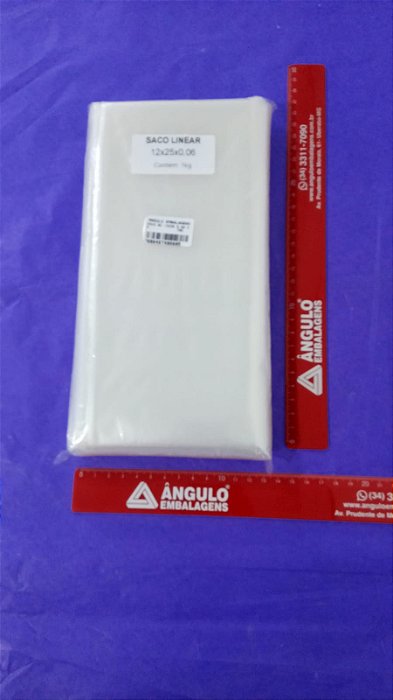 SACO BD 12X25 0,06 KG PC C/ 1KG APROX C/ 550 UNIDADES