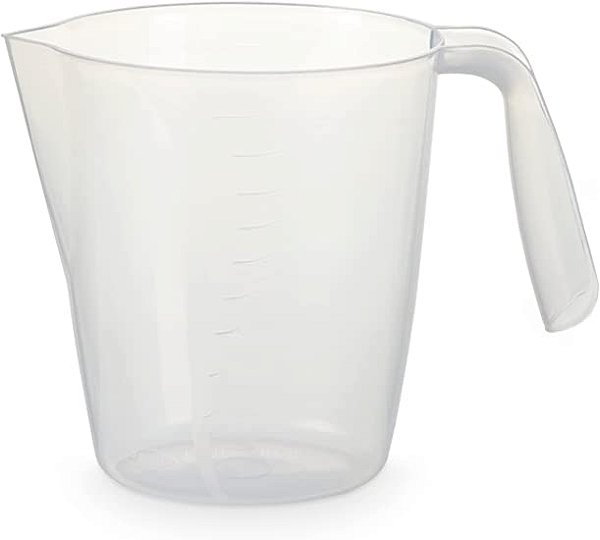 JARRA GRADUADA 1 LITRO TRANSPARENTE
