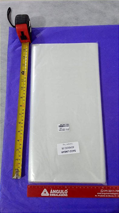 SACO PLASTICO 40X60X006 POLIETILENO PEBD
