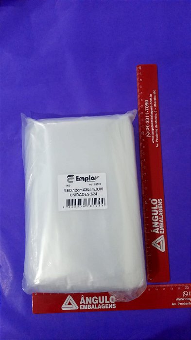 SACO BD 12 X 20 0,06 KG PC C/ 1 KG APROX 660 UNIDADES