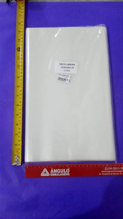 SACO BD 35X45 0,10 KG PC C/ 1KG APROX 63 UNIDADES