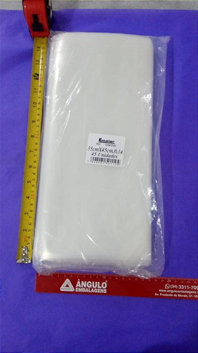 SACO BD 35 X 45 0,14 KG PAC C/ 1KG APROX 45